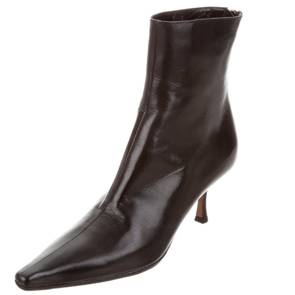 Jimmy Choo dark brown ankle boots booties